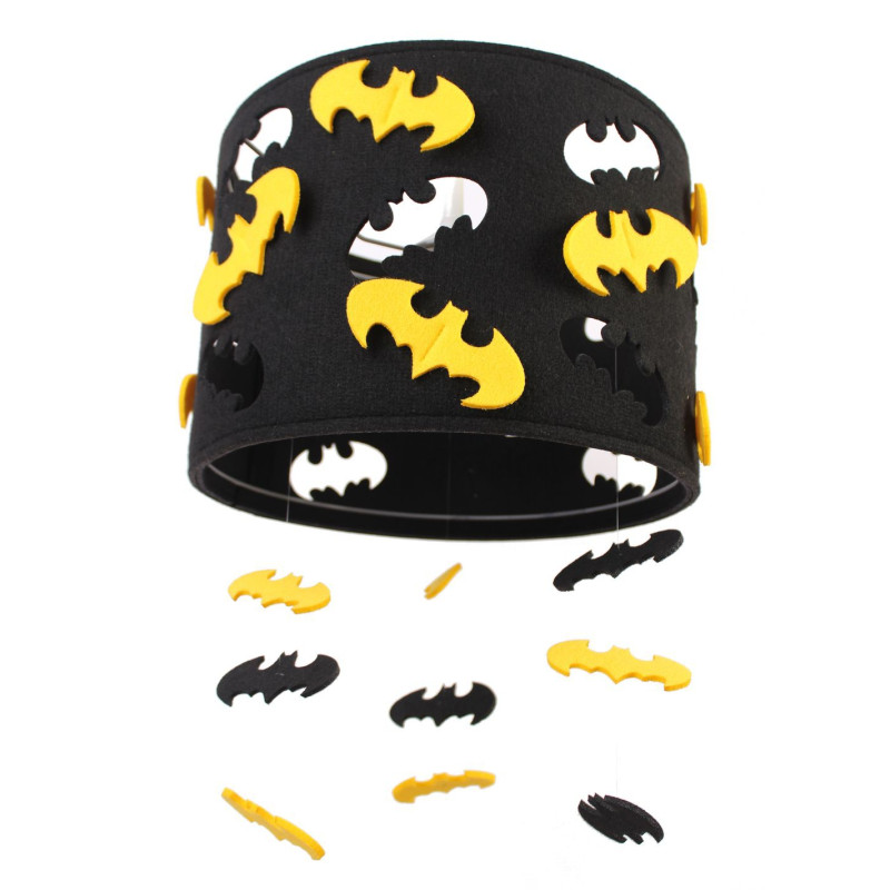 Lampa wisząca Batman czarna z żółtymi  dodatkami