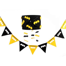Batman hanging lamp, black with yellow accessories