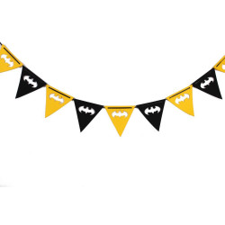 Batman hanging lamp, black with yellow accessories