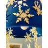 Felt snowflake lamp.