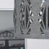 Aztec felt lamp, gray.