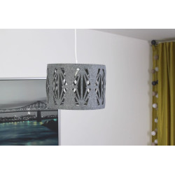 Aztec felt lamp, gray.