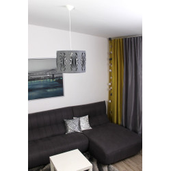 Aztec felt lamp, gray.