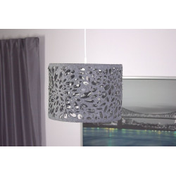 Felt lamp FLOWER gray.