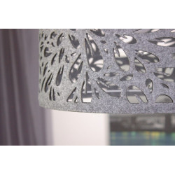 Felt lamp FLOWER gray.
