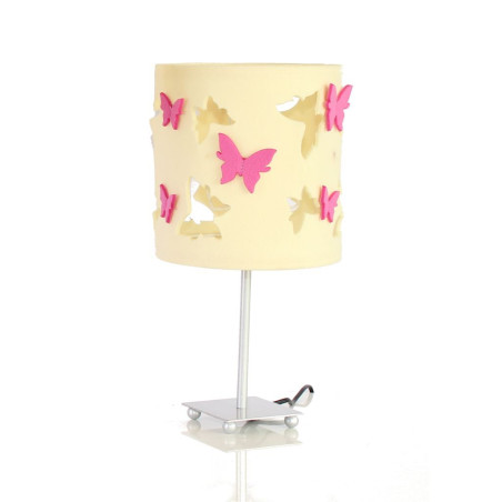 Ekri Butterfly night lamp with pink accessories