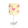 Ekri Butterfly night lamp with pink accessories