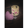 Ekri Butterfly night lamp with pink accessories