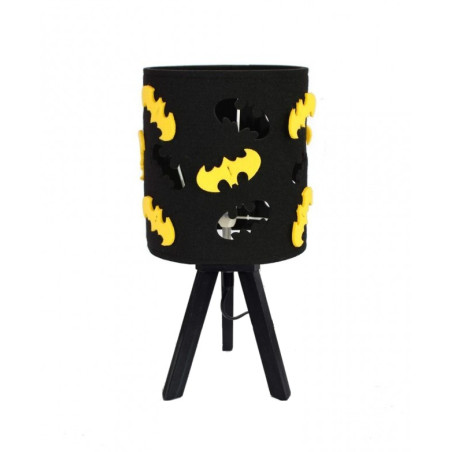 Batman night lamp, black with yellow accessories
