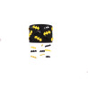 Yellow Batman night lamp with black accessories