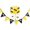 Yellow Batman night lamp with black accessories