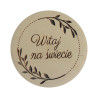 Tabliczka do zdjęć "Witaj na świecie"