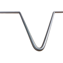 Srebrna gwiazda z drutu.