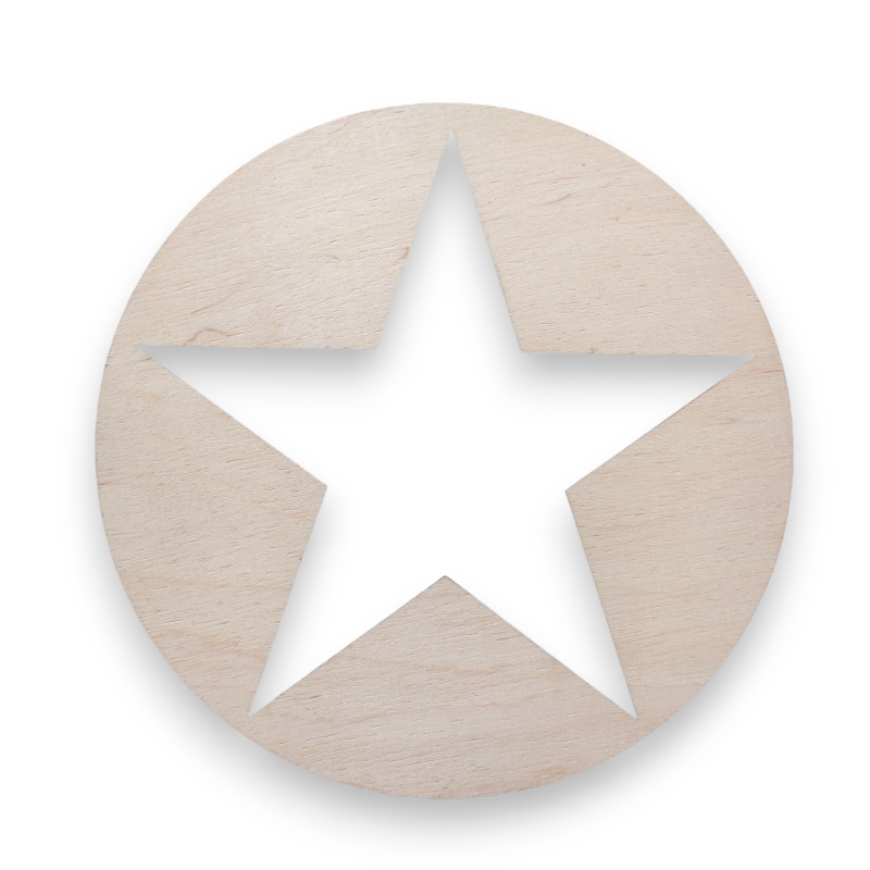 Plywood base like Captain America's shield
