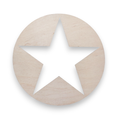 Plywood base like Captain America's shield