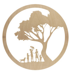 Drzewko szczęścia D107 ze sklejki grubość 6mm.