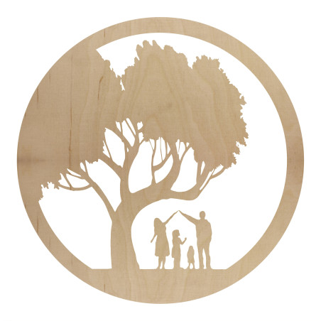Happiness tree D108, made of plywood, 6 mm thick.