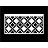Openwork for curtains, P101 pattern, white color, quality Premium