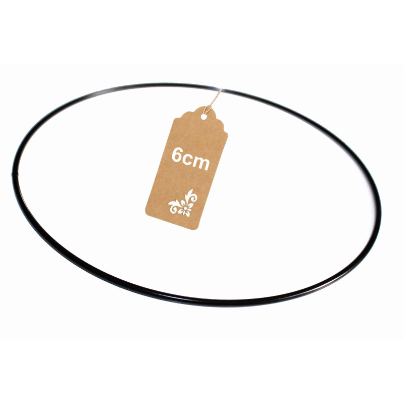 Black hoop, ring for dream catchers and canopies