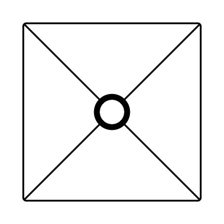 Stelaż do abażuru E27 , kwadratowy