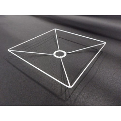 Stelaż do abażuru E27 , kwadratowy, kolor biały