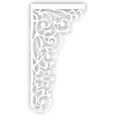 Ażur narożny do firan PiroN05, jakość premium, grubość 1,5mm.