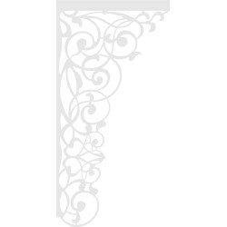 Ażur narożny do firan PiroN05, jakość premium, grubość 1,5mm.