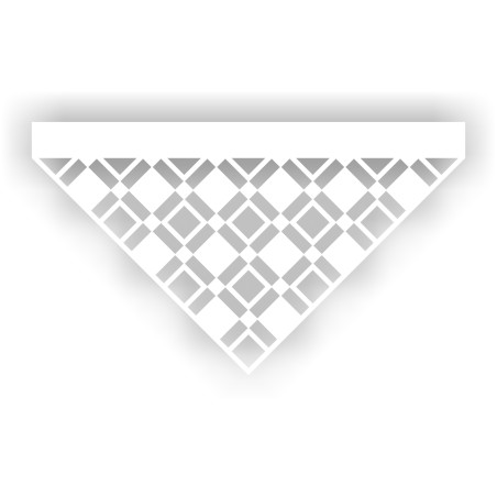Ażur „Trójkąt w Kwadraty Premium” – PiroDesign | tkanina 1,5 mm | kolo