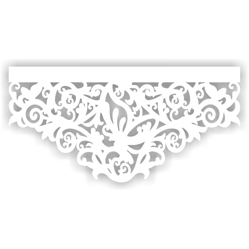 copy of copy of Openwork for curtains, pattern A06, black, premium quality