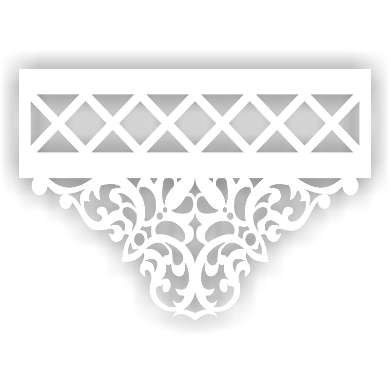 kopia Ażur do firan wzór PiroA13 kolor  Premium 70x50cm - GAT2