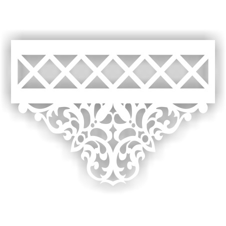 kopia Ażur do firan wzór PiroA13 kolor  Premium 70x50cm - GAT2