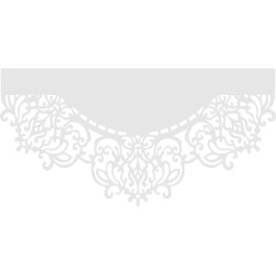 Ażur do firan wzór Piro54 Grubość 1,5mm jakość Premium 84x40cm kolor czarny- promocja