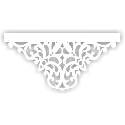 Ażur do firan wzór PiroA14  Premium 100x50cm kolor bialy- promocja