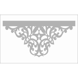 Ażur do firan wzór PiroA14  Premium 100x50cm kolor bialy- promocja