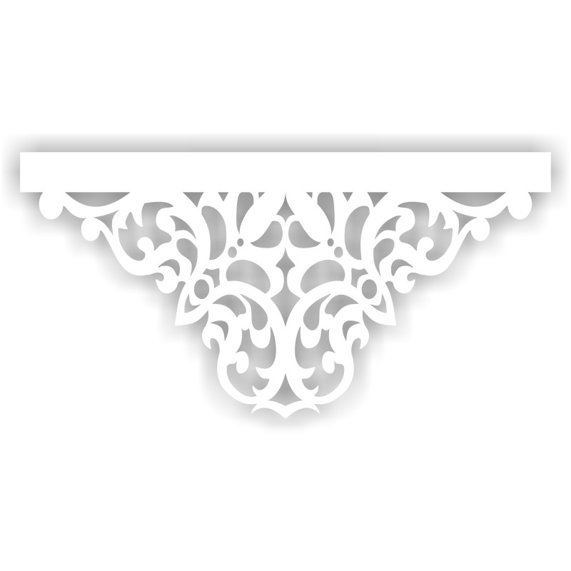 Ażur do firan wzór PiroA14  Premium 100x50cm kolor bialy- promocja