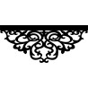 copy of copy of copy of copy of Openwork for curtains, pattern A06, black, premium quality