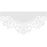Ażur 80x40cm biały GAT2 do firan wzór Piro54 Grubość 1,5mm  - promocja