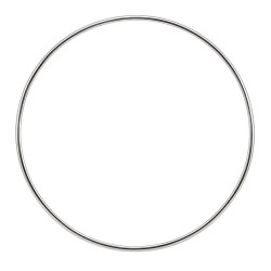 Okrąg z drutu 3 mm , fi 500 mm - nierdzewna