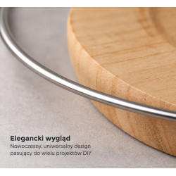 Okrąg z drutu 3 mm , fi 500 mm - nierdzewna