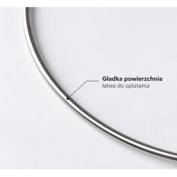 Okrąg z drutu 3 mm , fi 500 mm - nierdzewna