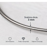 Okrąg z drutu 3 mm , fi 500 mm - nierdzewna