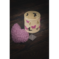 Ekri Butterflies hanging lamp with pink accessories