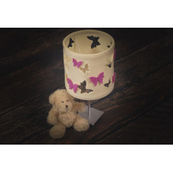 Ekri Butterflies hanging lamp with pink accessories